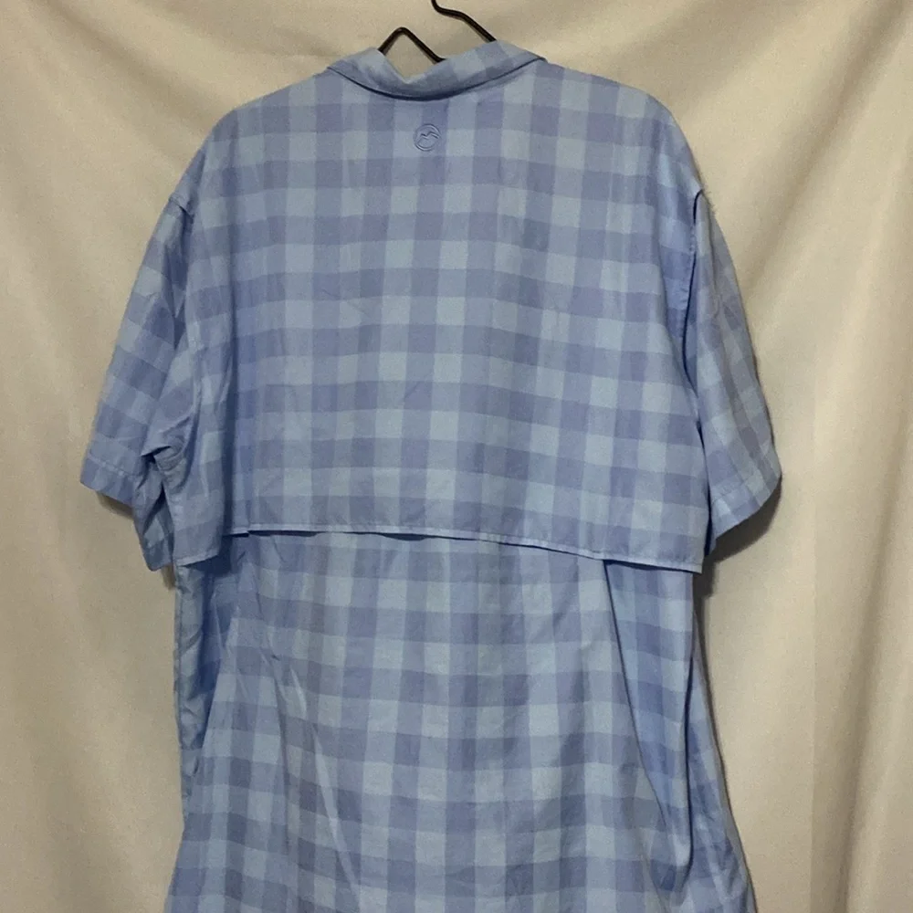 Magellan Fish Gear moisture wicking MENS XL Outdoors Blue‎ Button Down Shirt